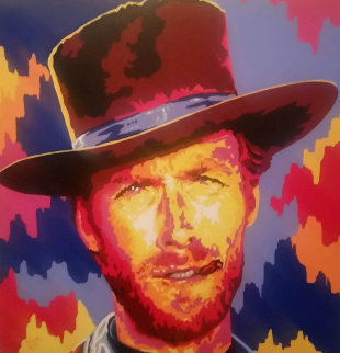 Clint Eastwood 2005 36x36 Original Painting - Vladimir Gorsky Clint Eastwood 2005 36x36 Original Painting - Vladimir Gorsky