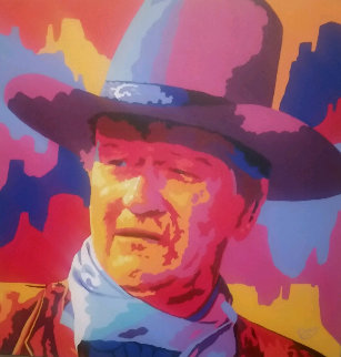 John Wayne 2004 36x36 Original Painting - Vladimir Gorsky John Wayne 2004 36x36 Original Painting - Vladimir Gorsky
