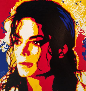 Michael Jackson 24x24 Original Painting - Vladimir Gorsky Michael Jackson 24x24 Original Painting - Vladimir Gorsky