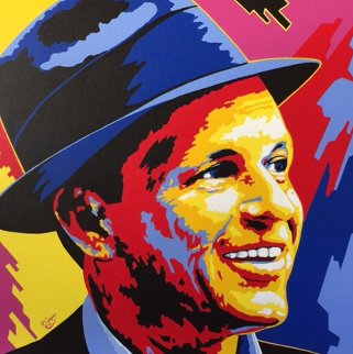 Frank Sinatra 2005 36x36 Original Painting - Vladimir Gorsky Frank Sinatra 2005 36x36 Original Painting - Vladimir Gorsky