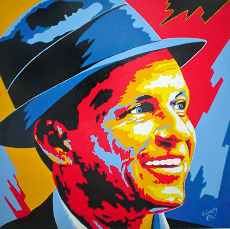 Frank Sinatra 2004 36x36 Original Painting - Vladimir Gorsky