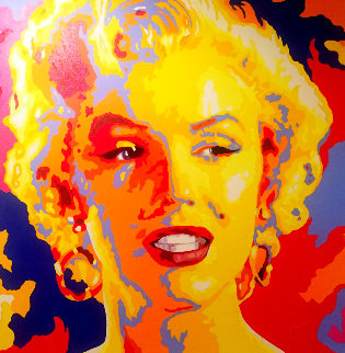 Marilyn Monroe 36x36 Original Painting - Vladimir Gorsky Marilyn Monroe 36x36 Original Painting - Vladimir Gorsky