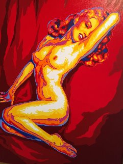 Marilyn Monroe Playboy Cover 43x55 Original Painting - Vladimir Gorsky Marilyn Monroe Playboy Cover 43x55 Original Painting - Vladimir Gorsky