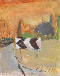 On the Road 1989 26x22 Original Painting - Tonino Gottarelli On the Road 1989 26x22 Original Painting - Tonino Gottarelli