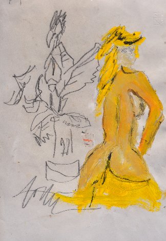 A Monday in March Drawing 1995 19x22 Drawing - Tonino Gottarelli