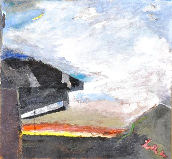 All Sky 1991 41x44 Original Painting - Tonino Gottarelli