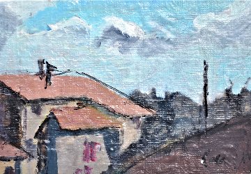 Return Home / Ritorno a Casa 1996 15x22 - Italy Original Painting - Tonino Gottarelli Return Home / Ritorno a Casa 1996 15x22 - Italy Original Painting - Tonino Gottarelli