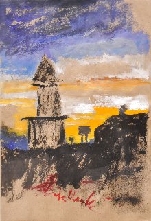 Towards Evening 1994 22x15 - Italy Original Painting - Tonino Gottarelli Towards Evening 1994 22x15 - Italy Original Painting - Tonino Gottarelli