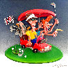 Le Play (Golf) Cast Resin Sculpture 1994 20 in Sculpture by Roark Gourley - 0
