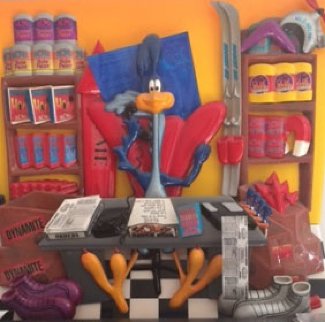 Roadrunner 3-D Wood Sculpture AP 1990 Sculpture - Roark Gourley Roadrunner 3-D Wood Sculpture AP 1990 Sculpture - Roark Gourley