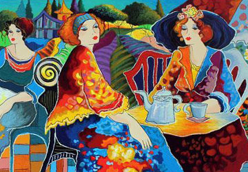 Relaxed Afternoon in the Garden Limited Edition Print - Patricia Govezensky