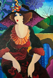 Untitled Painting 2009 39x25 Original Painting - Patricia Govezensky Untitled Painting 2009 39x25 Original Painting - Patricia Govezensky