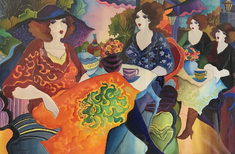 Untitled (Four Women) 54x74 Huge Works on Paper (not prints) - Patricia Govezensky