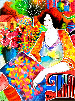 Lady With Flower View AP 2005 Limited Edition Print - Patricia Govezensky Lady With Flower View AP 2005 Limited Edition Print - Patricia Govezensky