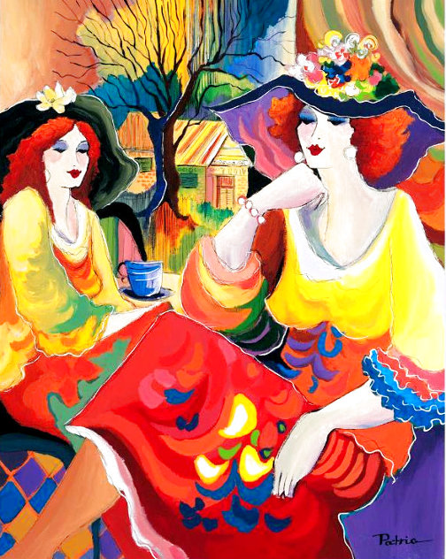 Friends At Brunch Limited Edition Print by Patricia Govezensky