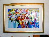 Conversation Watercolor 1999 32x53 - Huge Watercolor by Patricia Govezensky - 1