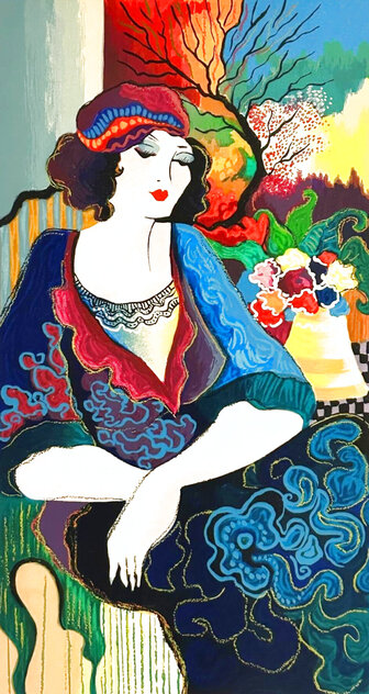 Lady in Blue Dress Limited Edition Print by Patricia Govezensky Lady in Blue Dress Limited Edition Print by Patricia Govezensky