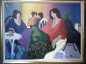 Girl Talk 35x44 Original Painting by Patricia Govezensky - 1