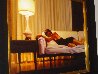 Woman on Couch 23x27 Original Painting by Carrie Graber - 1