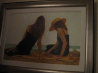 Conversation II 2004 18x30 Original Painting by Carrie Graber - 1