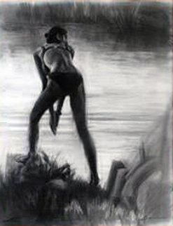 Private Lagoon 28x33 Works on Paper (not prints) - Carrie Graber Private Lagoon 28x33 Works on Paper (not prints) - Carrie Graber