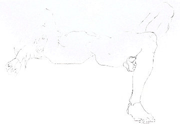 Untitled Reclining Nude 1974 Limited Edition Print - Robert Graham Untitled Reclining Nude 1974 Limited Edition Print - Robert Graham