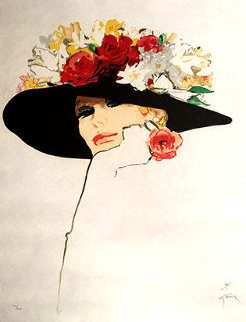 La Rose Rouge 1987 Limited Edition Print - Rene Gruau La Rose Rouge 1987 Limited Edition Print - Rene Gruau
