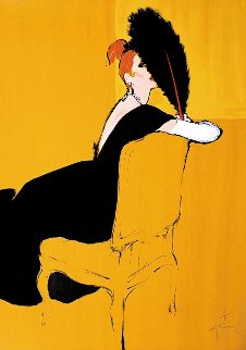 L'eventail Des Plumes 1985 Limited Edition Print - Rene Gruau L'eventail Des Plumes 1985 Limited Edition Print - Rene Gruau