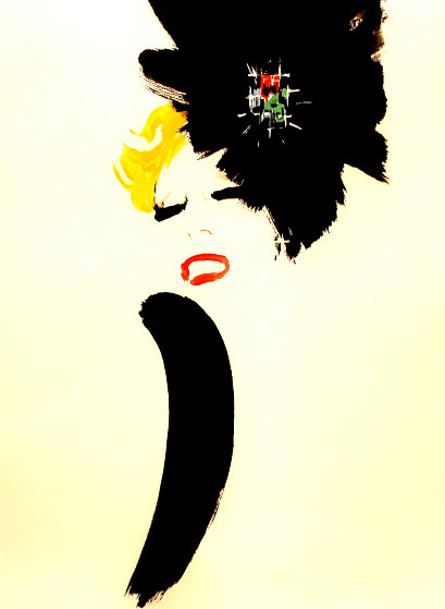 Lulu Lithograph 30x22 by Rene Gruau - For Sale on Art Brokerage