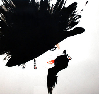 Black Hat Limited Edition Print - Rene Gruau Black Hat Limited Edition Print - Rene Gruau