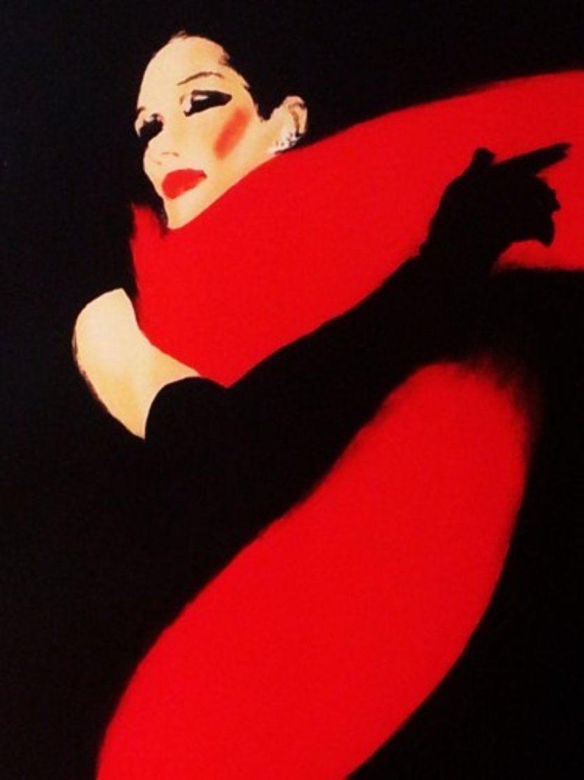 La Femme Et Noir 1990 by Rene Gruau