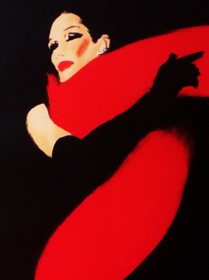 La Femme Et Noir 1990 by Rene Gruau - For Sale on Art Brokerage