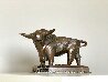 Cubistic Bull Depicted as Mars Bronze Sculpture 2009 14 in Sculpture by Igor Grechanyk - 4