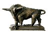 Cubistic Bull Depicted as Mars Bronze Sculpture 2009 14 in Sculpture by Igor Grechanyk - 0