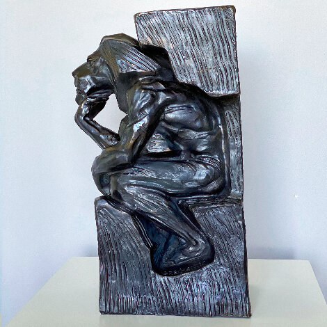 Lion - Unique Bronze Sculpture 2013 19 in Sculpture - Igor Grechanyk