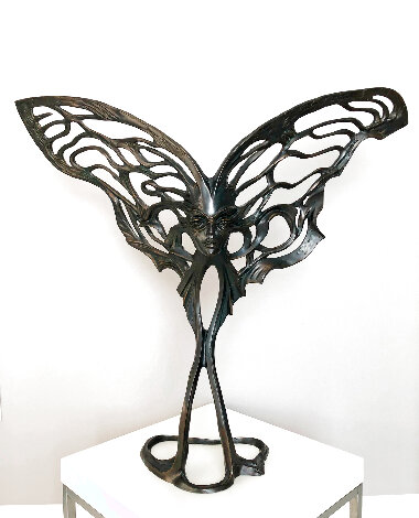 Night Flight Bronze Sculpture 2011 33 in - Huge Sculpture - Igor Grechanyk