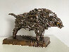 Wild Boar Bronze Sculpture 2008 34 in Sculpture by Igor Grechanyk - 0