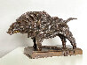 Wild Boar Bronze Sculpture 2008 34 in Sculpture by Igor Grechanyk - 1