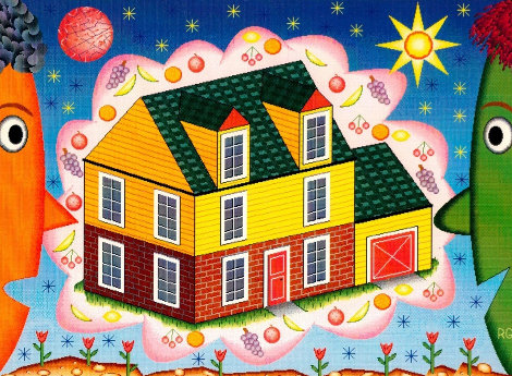 Dream House With Fruit 1994 Limited Edition Print - Rodney Alan Greenblat