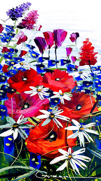 Happiness Blooms 2022 39x25 Original Painting by Maya Green