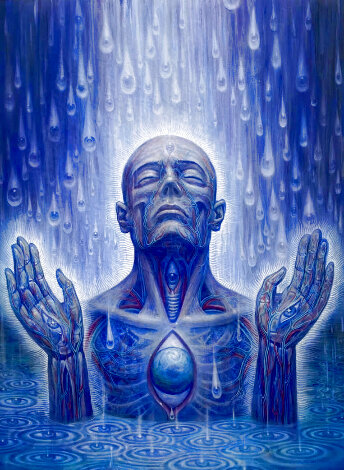 Baptism in the Ocean of Awareness Limited Edition Print - Alex Grey