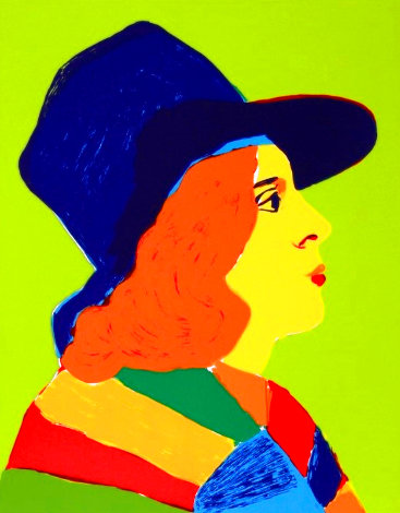 Girl with Hat 1979 Limited Edition Print - John Grillo