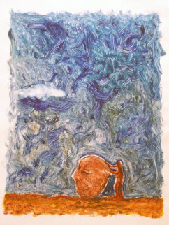 Mitch and a Friend Monoprint 2010 Works on Paper (not prints) - Gronk Mitch and a Friend Monoprint 2010 Works on Paper (not prints) - Gronk