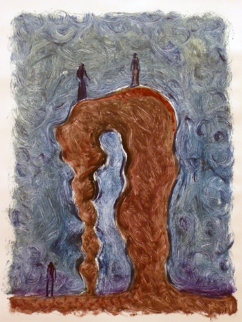 Conversation 2019 Monoprint Works on Paper (not prints) - Gronk Conversation 2019 Monoprint Works on Paper (not prints) - Gronk