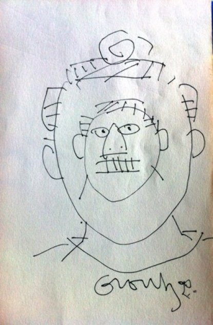 Inner Head Drawing 1985 Drawing by  Gronk