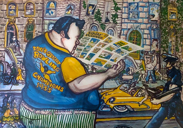 Sunday Funnies 1985 Limited Edition Print by Red Grooms Sunday Funnies 1985 Limited Edition Print by Red Grooms