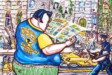Sunday Funnies 1985 Limited Edition Print - Red Grooms Sunday Funnies 1985 Limited Edition Print - Red Grooms