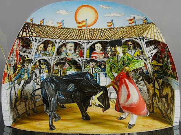 Los Aficionados 3-D 1990 Limited Edition Print by Red Grooms Los Aficionados 3-D 1990 Limited Edition Print by Red Grooms