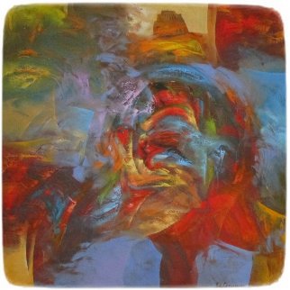 Afternoon Serenity III 39x39 Original Painting - Eduard Grossman Afternoon Serenity III 39x39 Original Painting - Eduard Grossman