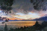 A Summer Dream Sunset, Lake Tahoe 1985 32x52 Huge - California Original Painting by Jean Guay - 0